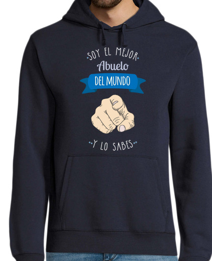 Sweat-shirt À Capuche Pour Homme le meilleur grand-père du monde (et vous savez)