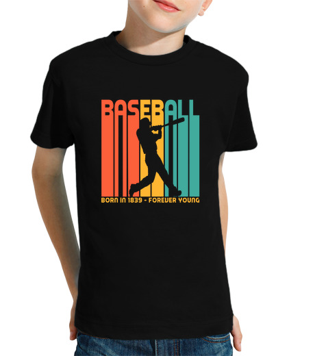 T-shirt bambino manica corta il baseball fece nel 1839 un appassiona