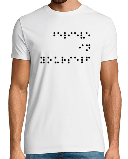 Tee Shirt Homme Manche Courte crois en toi phrases en braille