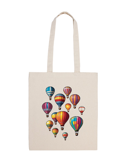 Image of hot air balloons airships holiday bag beach toteaircraft aerostat