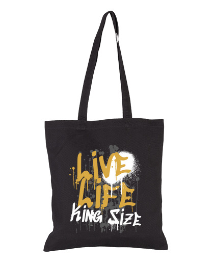 Image of graffiti life your life in large inspiring bag swimming pool vacation beaches tote
