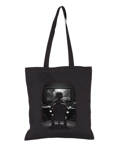 Image of gamer young teenager child video game bag controllers cables accessories tote