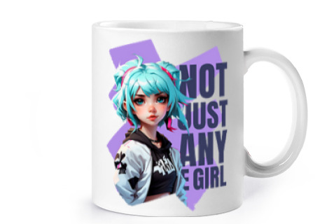 Image of anime girl computer fashion e girl cup coffee tea croissants infusion herbal tea birthday dance clas