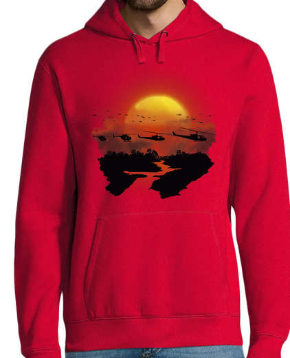 Sweat-shirt À Capuche Pour Homme rouge apocalypse now