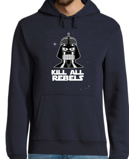 Sweat-shirt À Capuche Pour Homme kill all les rebelles