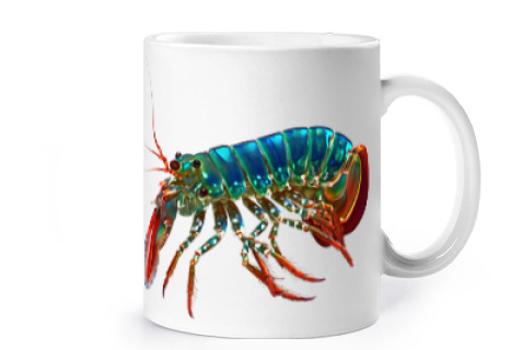 Image of shrimp neon neon dj dancefloor cup coffee tea croissants herbal infusion