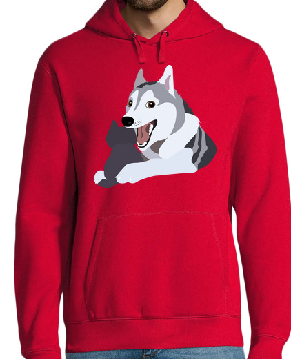 Sweat-shirt À Capuche Pour Homme mème chien jeu de mots