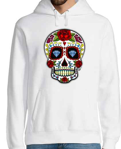 Sweat-shirt À Capuche Pour Homme diamants du crâne mexicain !!!