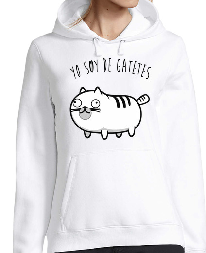 Sudadera Con Capucha Para Mujer Yo soy de gatetes laTostadora