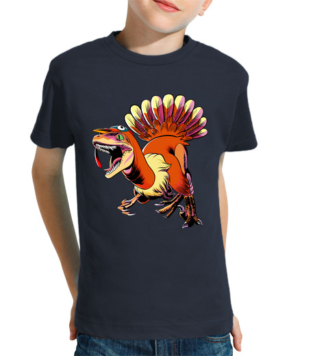 Tee Shirt Pour Enfant Manche Courte rapace de dinde