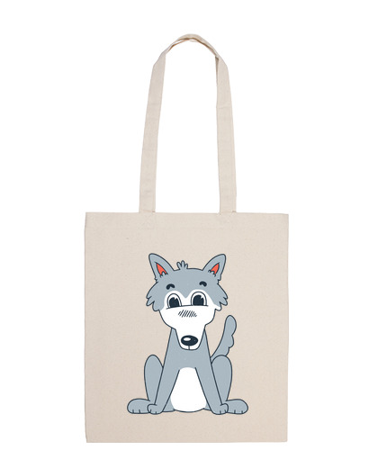 Image of wolf young little baby too cute bag beach swimming pool vacation tote