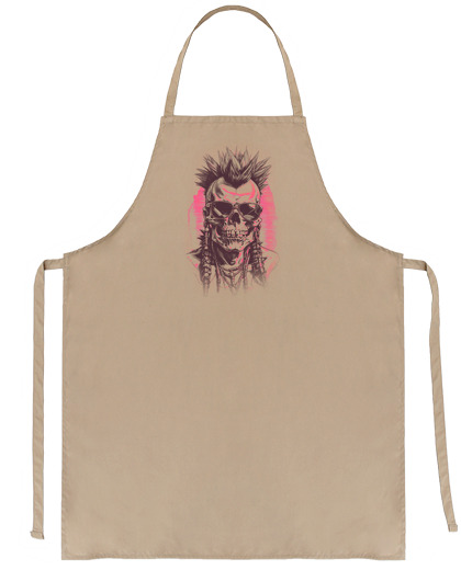 Image of skull indian punk great chef seller waiter handyman artisan