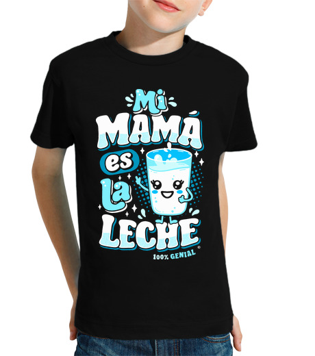 T-shirt bambino manica corta mia mamma è il latte