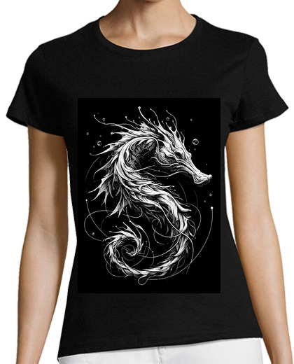 Image of Monochromatic Hippocampus Seahorse