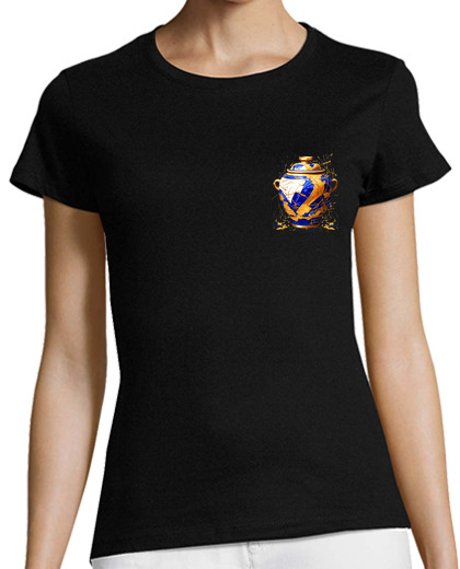 Image of pottery kintsugi technical repair logo pocket brand fashion