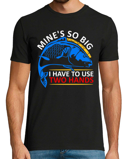 Image of Funny Fishing Mines Big Use Two Hands