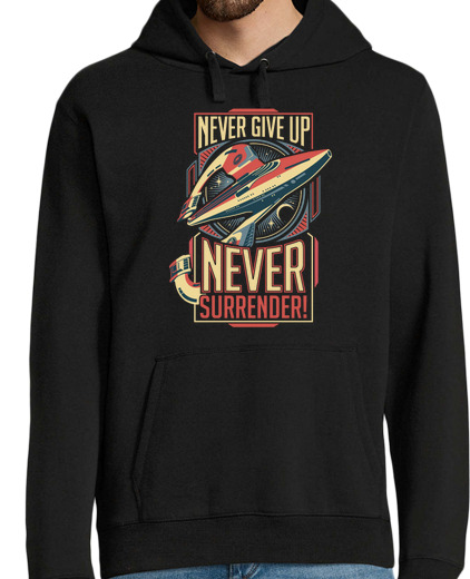 Sweat-shirt À Capuche Pour Homme never surrender