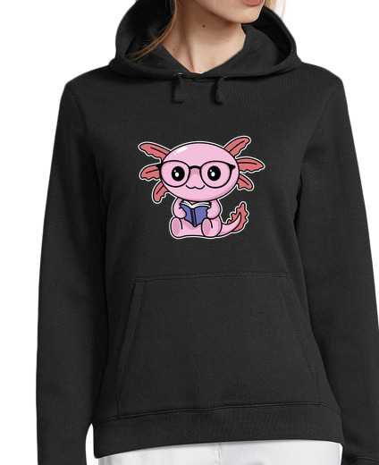 Sweat-shirt À Capuche Pour Femme axolotl