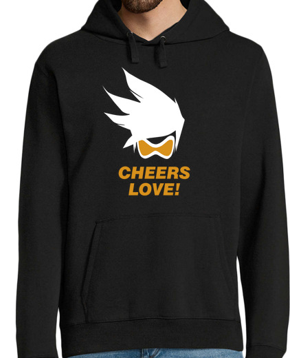 Sweat-shirt À Capuche Pour Homme amour cheers!