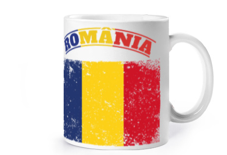 Image of romania jersey flag supporter jo cup cup coffee tea croissants to personalize