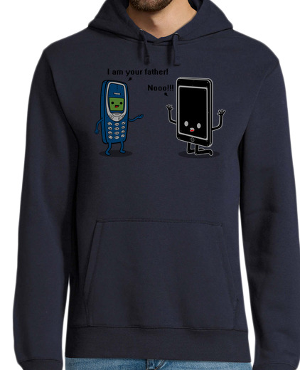 Sweat-shirt À Capuche Pour Homme je suis ton père! téléphone