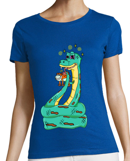 Image of Snake and Frog Pets Animals Funny Trippy Psychedelic Cartoon
