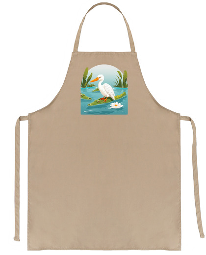 Image of wild life crocodiles pelican lotus fish restaurant seller waiter bartender waitress