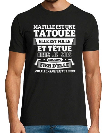 Image of dad gift - my daughter is tattooed