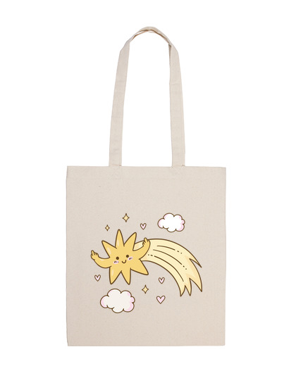 Image of shooting star funny happy wishes bag vacation beach tote