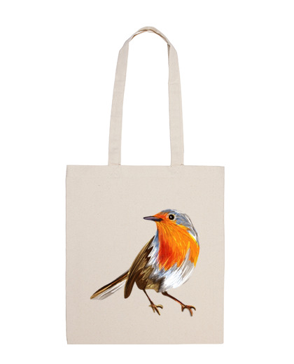 Image of familiar robin passerines bag course nature tote