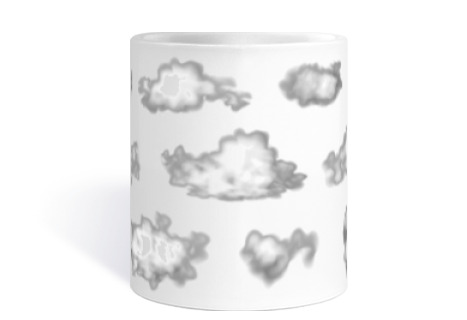 Image of realistic clouds cloud weather weather cup coffee tea