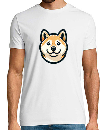 Tee Shirt Homme Manche Courte shiba inu t-shirt chien mignon