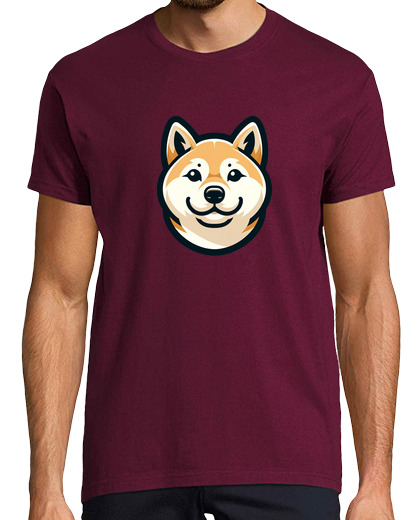 Tee Shirt Homme Manche Courte shiba inu t-shirt chien mignon