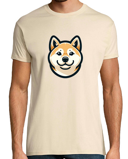 Tee Shirt Homme Manche Courte shiba inu t-shirt chien mignon