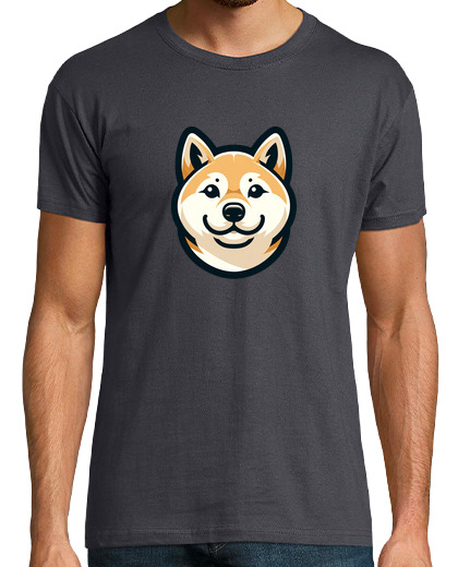 Tee Shirt Homme Manche Courte shiba inu t-shirt chien mignon