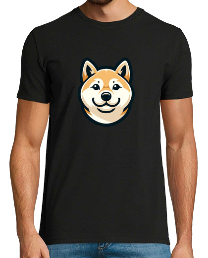 Tee Shirt Homme Manche Courte shiba inu t-shirt chien mignon