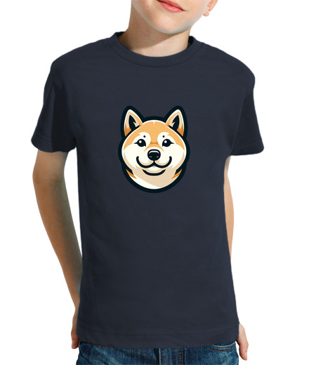 Tee Shirt Pour Enfant Manche Courte shiba inu t-shirt chien mignon