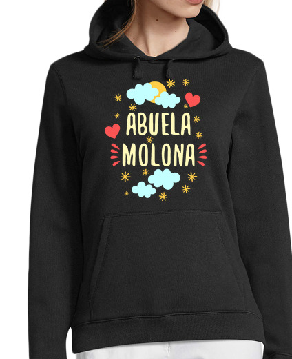 Sweat-shirt À Capuche Pour Femme grand-mère molona