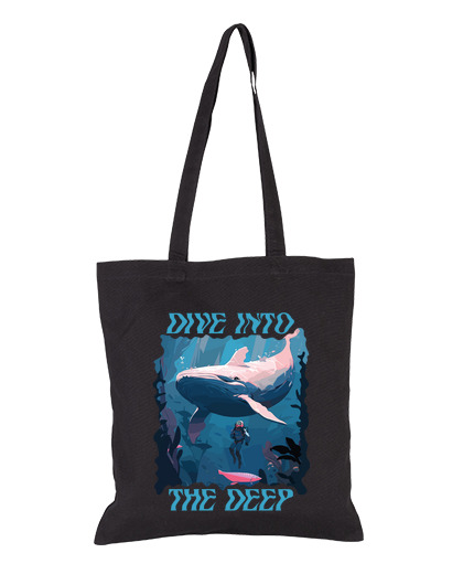 Image of scuba diving whales orca bag beach surf pool vacation tote