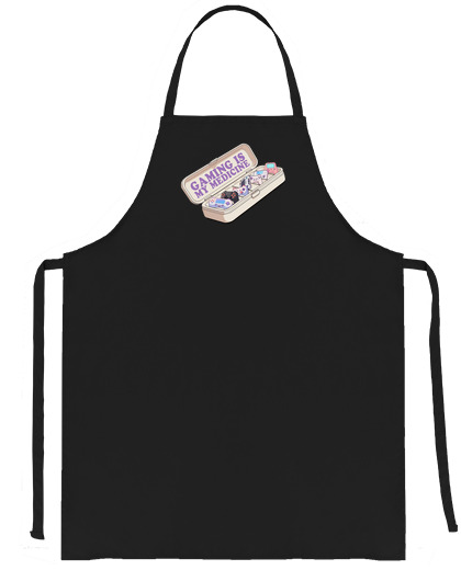 Image of gamer this is my treatment pillbox seller waiter bartender connected daily