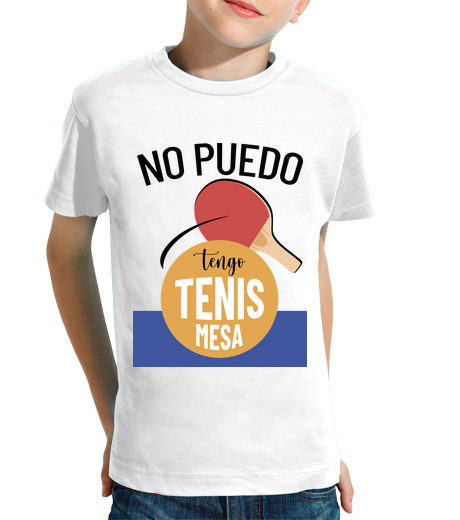 T-shirt bambino manica corta Non posso ho tavola ping-pong