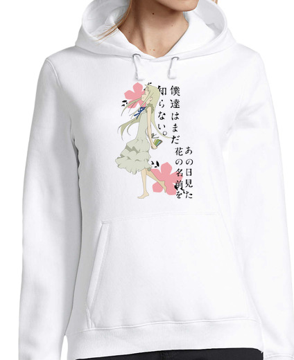 Sweat-shirt À Capuche Pour Femme anohana - meiko honma