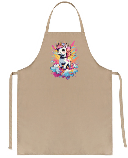 Image of unicorn on clouds stars flash toy seller saleswoman waiter waitress craft artisan