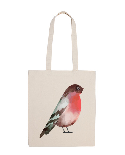 Image of robin bird singing romantic bag market pet store beach tote