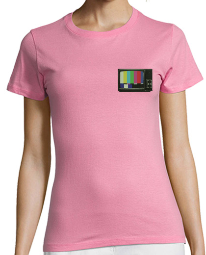 Image of television vintage retro television tv test pattern logo pocket brand fashion