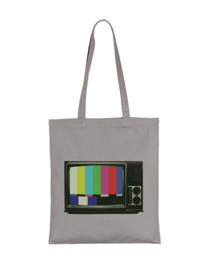 Image of television vintage retro tele tv sight bag beach tote