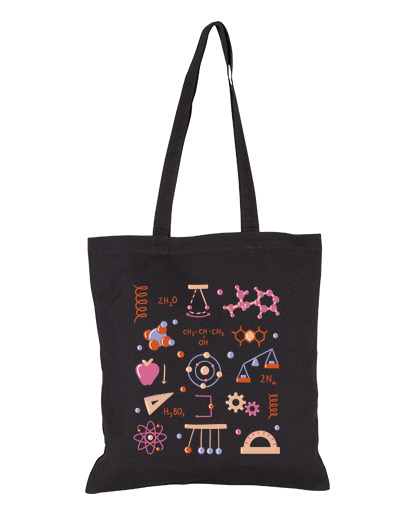 Image of physics physicist physicist school bag student student vacation tote