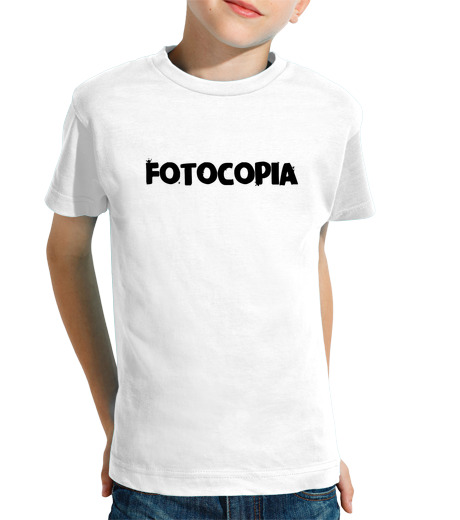 T-shirt bambino manica corta fotocopia