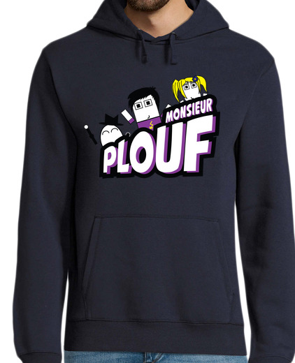 Sweat-shirt À Capuche Pour Homme Monsieur Plouf logo II