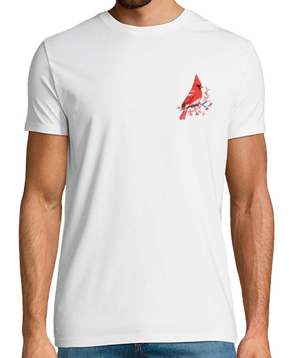 Image of red cardinal bird of virginia logo pocket brand fashion